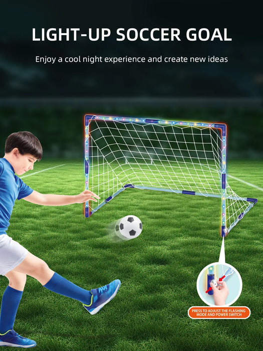 Portable Pop-Up Football Goal — Foldable Training Net for Garden, Indoor & Outdoor