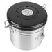 Stainless Steel Coffee Canister with Airtight Lid & CO2 Valve — 1.2L / 1.8L