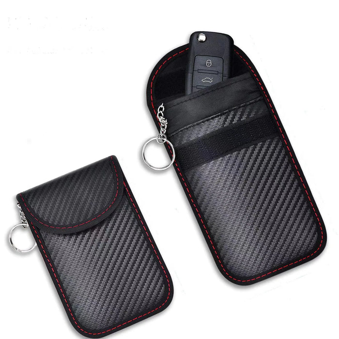 Car Key Signal Shielding Pouch — Faraday RFID Blocker for Keyless Fobs