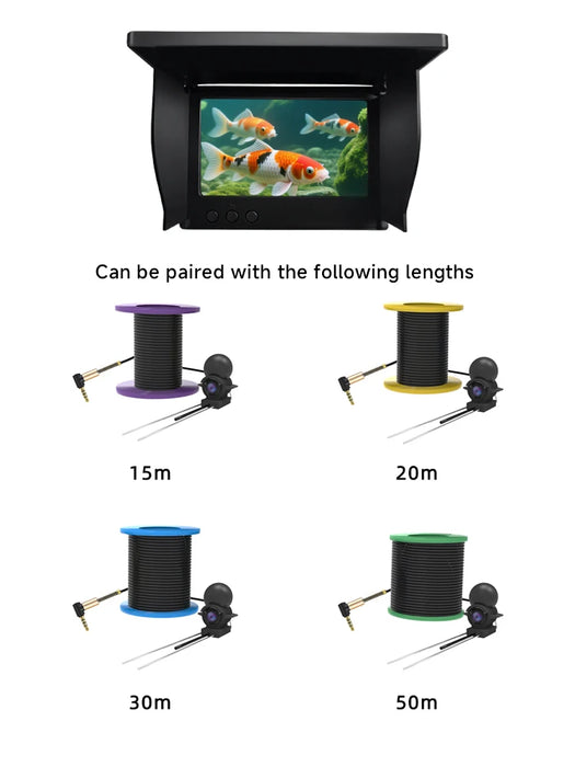 Handheld 1080P 4.3-inch Fishing Finder Camera with Night Vision