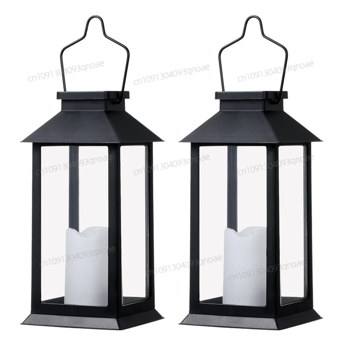 Neoglint Solar Lantern Lights Model - LED Flameless Candle Garden Decorative Lighting - Perfect for Outdoor Events, Backyard Parties and Tablescape Decorations