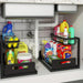 Double-Layer Sliding Under-Sink Shelf – Pull-Out Cabinet Storage for Kitchen & Bathroom