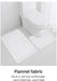 Three‑Piece Stone‑Pattern Microfibre Bathroom Mat Set — Water‑Absorbent & Non‑Slip