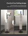 Foldable Floor-Standing Toilet Roll Holder with Reinforced Base, Standalone Dispenser