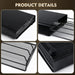 40-Capsule Coffee Pod Holder — Black Stainless Steel for Nespresso Capsules