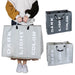 Foldable 3‑Section Laundry Hamper — Large Oxford Cloth with Aluminium Handle