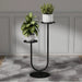 Metal Vertical Plant Stand with Dual Holders – Pot Rack for Living Room, Balcony & Office