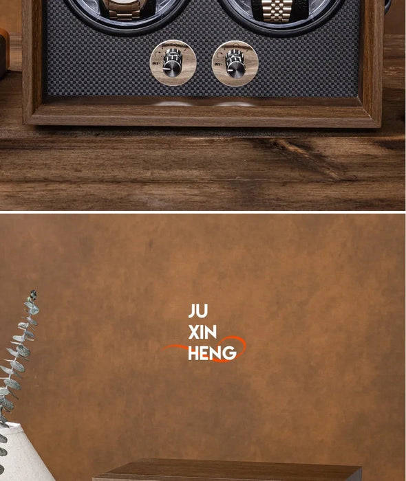 Wooden USB Watch Winder for Automatic Watches — Silent Mabuchi Motor