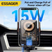 15W Qi Wireless Car Charger Vent Mount — Phone Holder for iPhone & Samsung