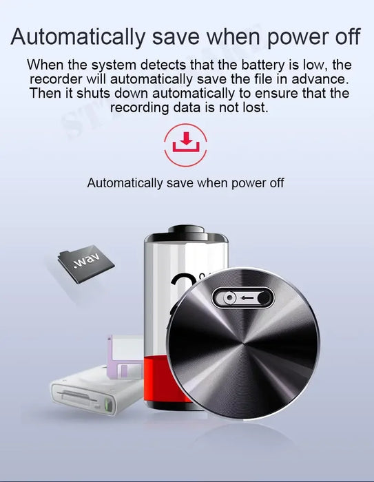 Mini Voice‑Activated Recorder with Built‑in Magnet (Q37) — Compact Digital Dictaphone