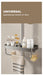 Punch-Free Shower Caddy (Single or Double) — Space Aluminium Shelf with Optional Towel Rail