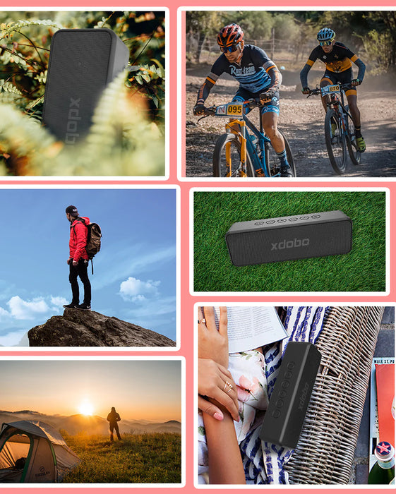 Haut-parleur Bluetooth sans fil XDOBO® X Series - Haut-parleur 30 W avec grande batterie pour une utilisation prolongée en extérieur et étanche