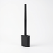 Mini Silicone Toilet Brush with Anti‑Drip Base — Flexible Soft Bristles, Quick‑Dry Holder