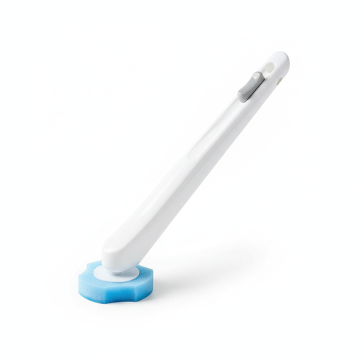 Flushable Toilet Brush Refills – 48 Disposable Sponge Heads (Blue)