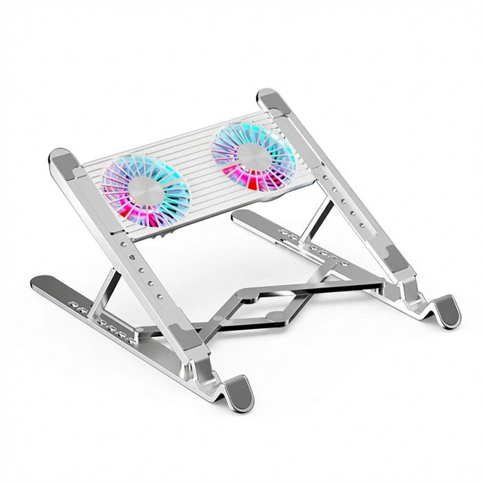 Foldable Laptop Cooling Pad — 2 or 4 Fans, RGB, 7 Heights for 11–17.3-inch Laptops