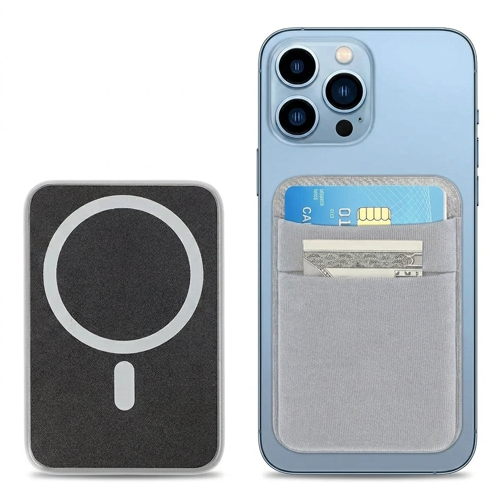 MagSafe Elastic Lycra Phone Card Holder — Fits iPhone 16/15 Pro Max & MagSafe Android