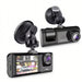 Dashcam 1080p with IR Night Vision, 2" IPS Screen, Loop Recording — 2 or 3 Camera DVR