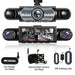 4‑Channel Dash Cam with 170° Front Lens, Night Vision & 24/7 Parking Monitor