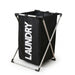 Foldable Laundry Basket with Aluminium Frame & 600D Oxford Fabric — 3‑Grid Large Capacity