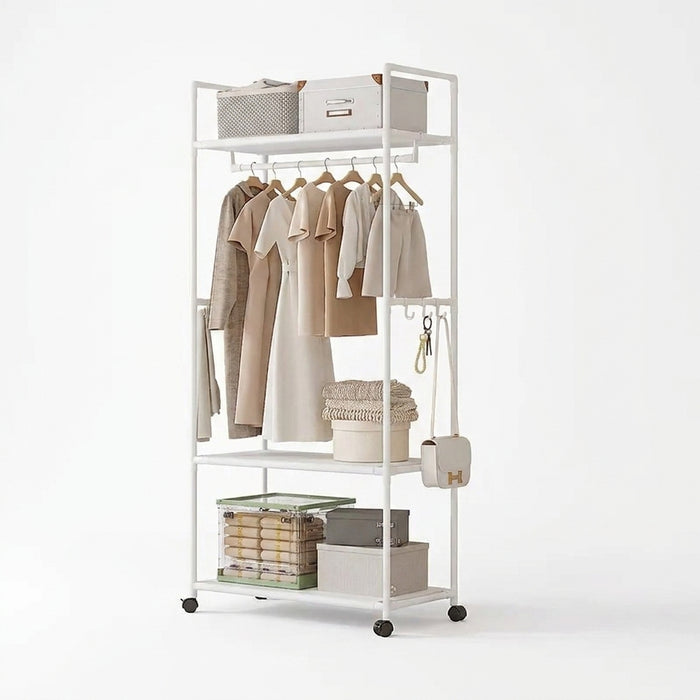 Multi‑functional Coat Rack — Space‑saving Hanger with Multi-layer Storage Shelf