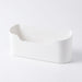 Adhesive Wall-Mounted Storage Rack – 2-Piece White Kitchen & Bathroom Organiser
