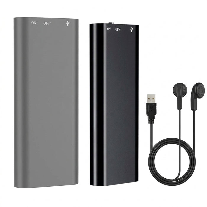 Ultra-slim Mini Voice Recorder — 4/8/16/32GB, One-button WAV/MP3 Player