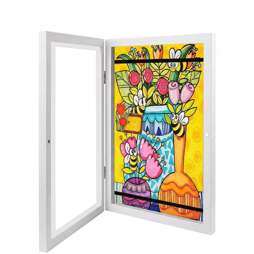 Kids' Interactive Art Frame — Removable A4 Display for Paintings & Photos