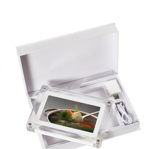 5-inch Acrylic Digital Photo Frame with Removable Stand — 8GB, Video & Music Playback