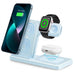 3-in-1 Magnetic Foldable Wireless Charger — 18W Fast Charge for iPhone, iWatch & AirPods