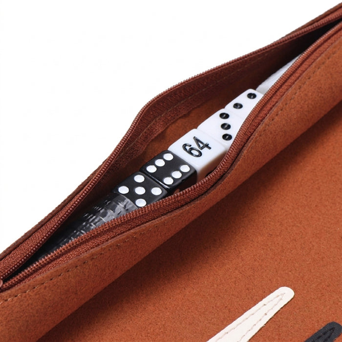 Portable Backgammon Set – Roll-Up Travel Board for Adults & Children