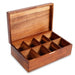 Wooden Tea Box with Lid — 4 or 8-Compartment Tea Bag Organiser