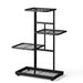 Iron Plant Stand – 4/5/6-Tier Flowerpot Organiser, Black or White