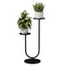 Metal Vertical Plant Stand with Dual Holders – Pot Rack for Living Room, Balcony & Office