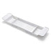 Extendable Bathtub Tray – Single‑Tier Corner Bathroom Shelf (Plastic)