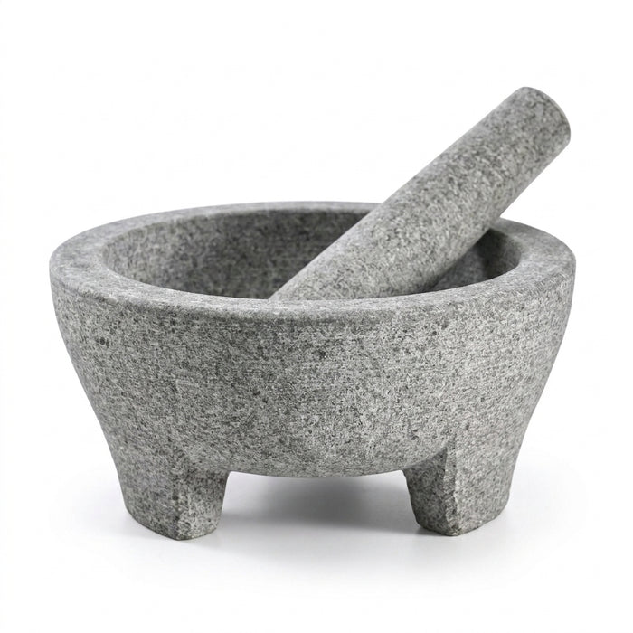 Natural Granite Mortar and Pestle for Spices, Pastes and Guacamole